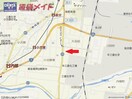 地図 四日市あすなろう鉄道内部線/追分駅 徒歩10分 2階 築21年