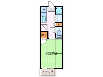 間取図 近鉄湯の山線/伊勢川島駅 徒歩8分 2階 築30年