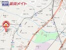 地図 四日市あすなろう鉄道内部線/南日永駅 徒歩9分 5階 築40年