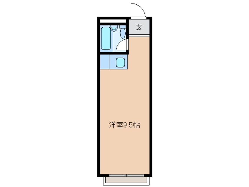 間取図 四日市あすなろう鉄道内部線/赤堀駅 徒歩3分 2階 築35年