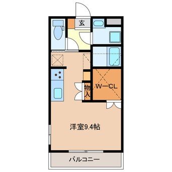 間取図 近鉄湯の山線/伊勢松本駅 徒歩3分 3階 1年未満