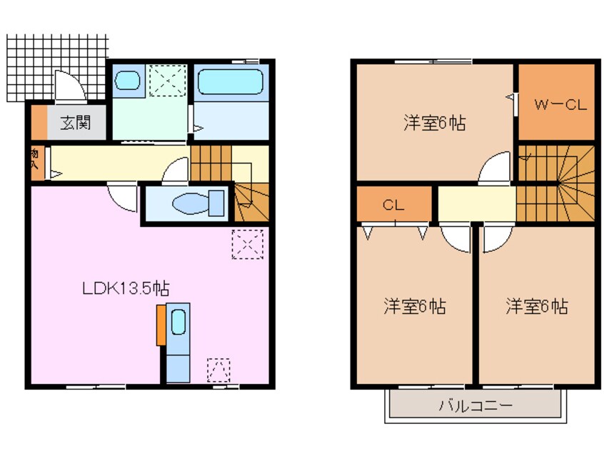 間取図 近鉄湯の山線/伊勢川島駅 徒歩18分 1階 築17年