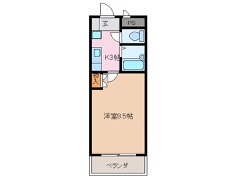 間取図 近鉄名古屋線/新正駅 徒歩3分 2階 築28年