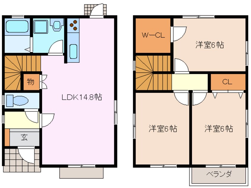 間取図 近鉄名古屋線/新正駅 徒歩3分 1階 築11年