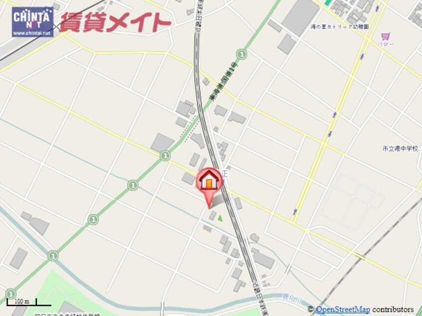 地図 近鉄名古屋線/新正駅 徒歩3分 1階 築11年