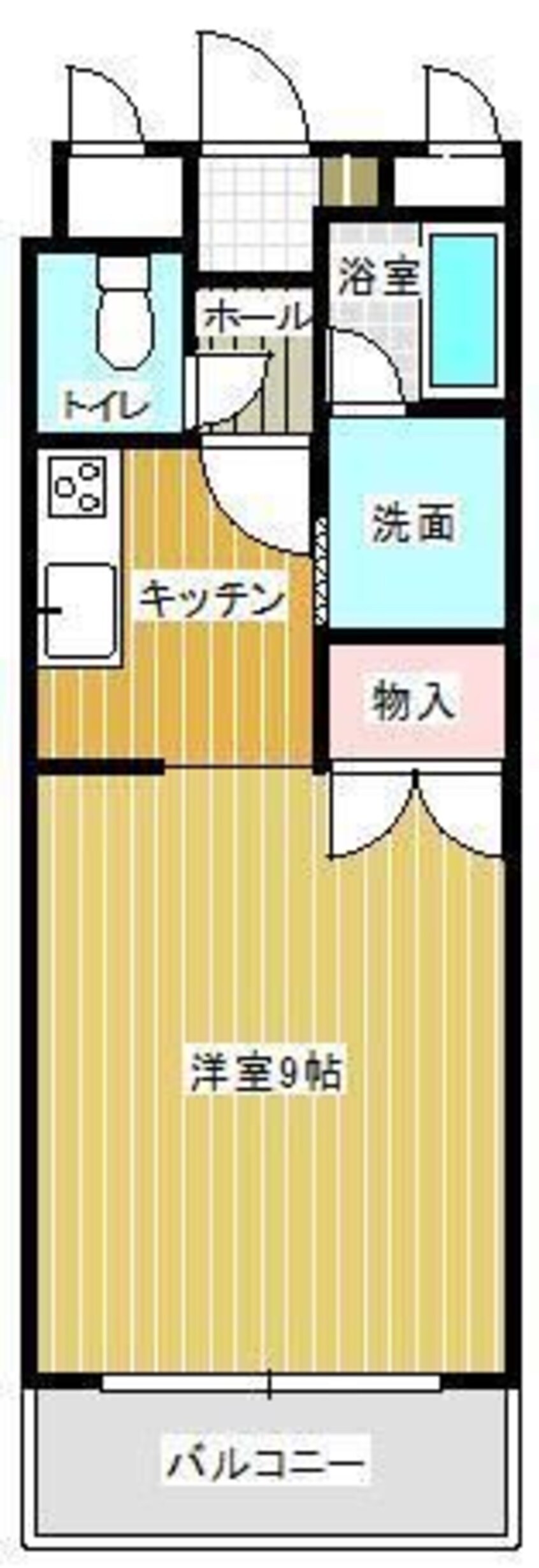 間取図 四日市あすなろう鉄道内部線/泊駅 徒歩9分 1階 築25年