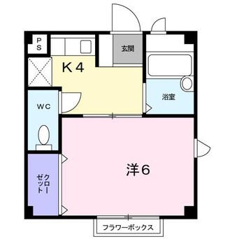 間取図 四日市あすなろう鉄道内部線/日永駅 徒歩8分 2階 築26年