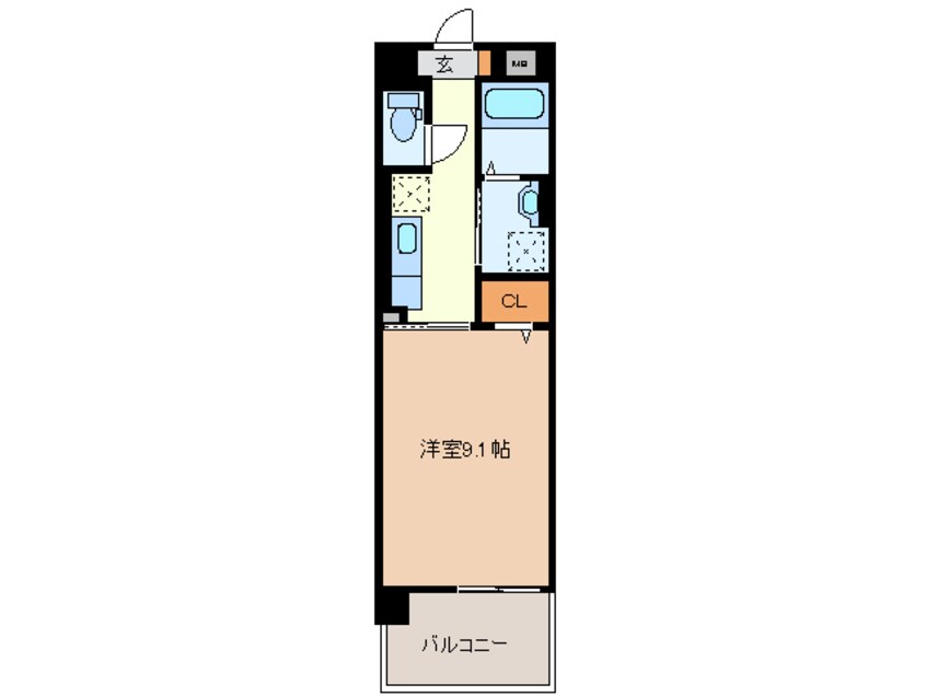 間取図 近鉄名古屋線/新正駅 徒歩3分 3階 築10年