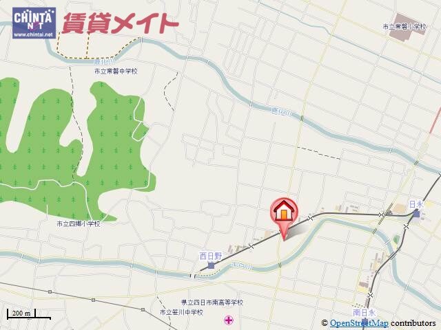 地図 四日市あすなろう鉄道内部線/南日永駅 徒歩12分 1階 築15年