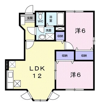 間取図 近鉄名古屋線/塩浜駅 徒歩13分 1階 築22年