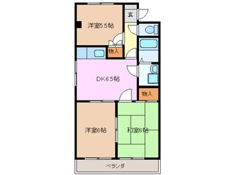 間取図 四日市あすなろう鉄道内部線/日永駅 徒歩7分 1階 築27年