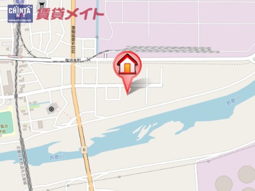 地図 近鉄名古屋線/塩浜駅 徒歩12分 2階 築62年