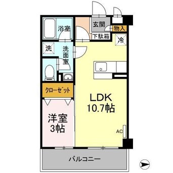 間取図 近鉄名古屋線/楠駅 徒歩4分 2階 築17年