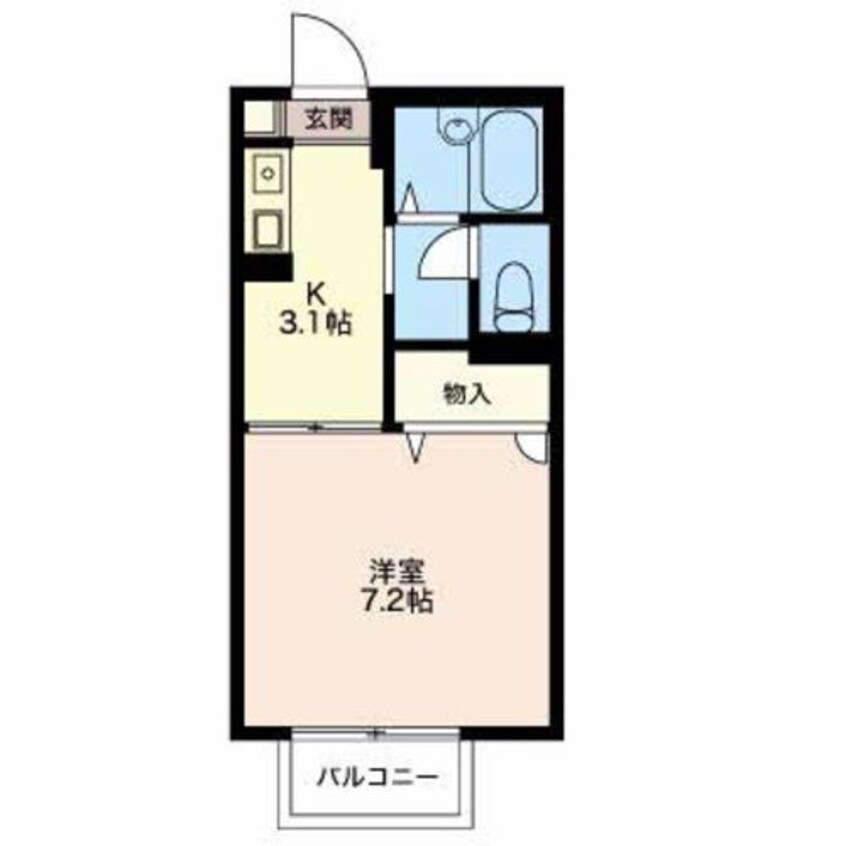 間取図 四日市あすなろう鉄道内部線/南日永駅 徒歩14分 1階 築26年