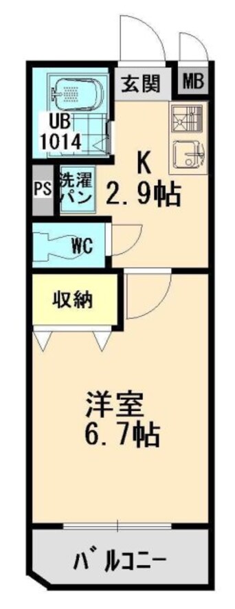 間取図 近鉄名古屋線/新正駅 徒歩7分 2階 築26年