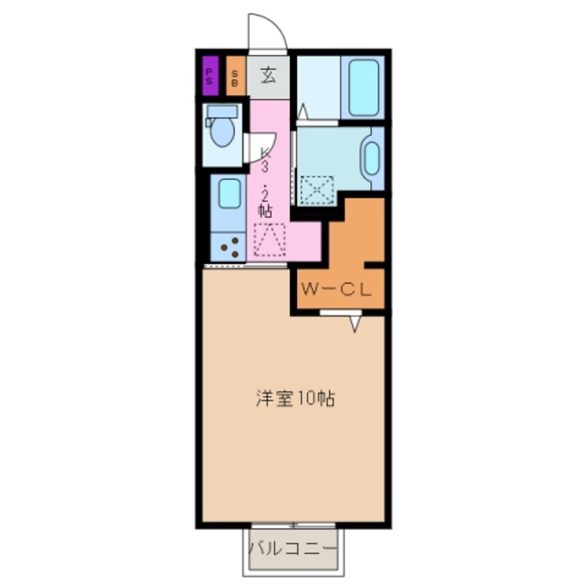 間取図 四日市あすなろう鉄道内部線/日永駅 徒歩15分 1階 築5年