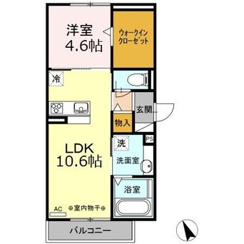 間取図 四日市あすなろう鉄道内部線/日永駅 徒歩18分 3階 築4年