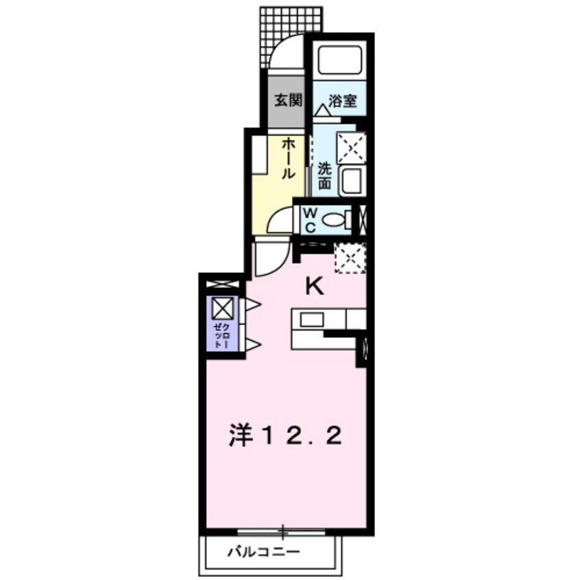 間取図 四日市あすなろう鉄道内部線/内部駅 徒歩8分 1階 築16年