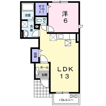 間取図 四日市あすなろう鉄道内部線/追分駅 徒歩14分 1階 築9年