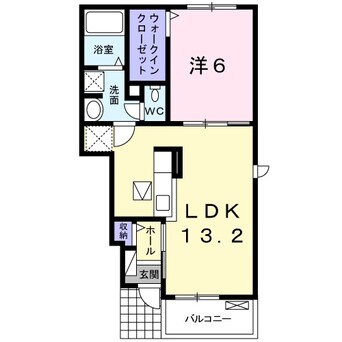 間取図 近鉄名古屋線/塩浜駅 徒歩12分 1階 築6年