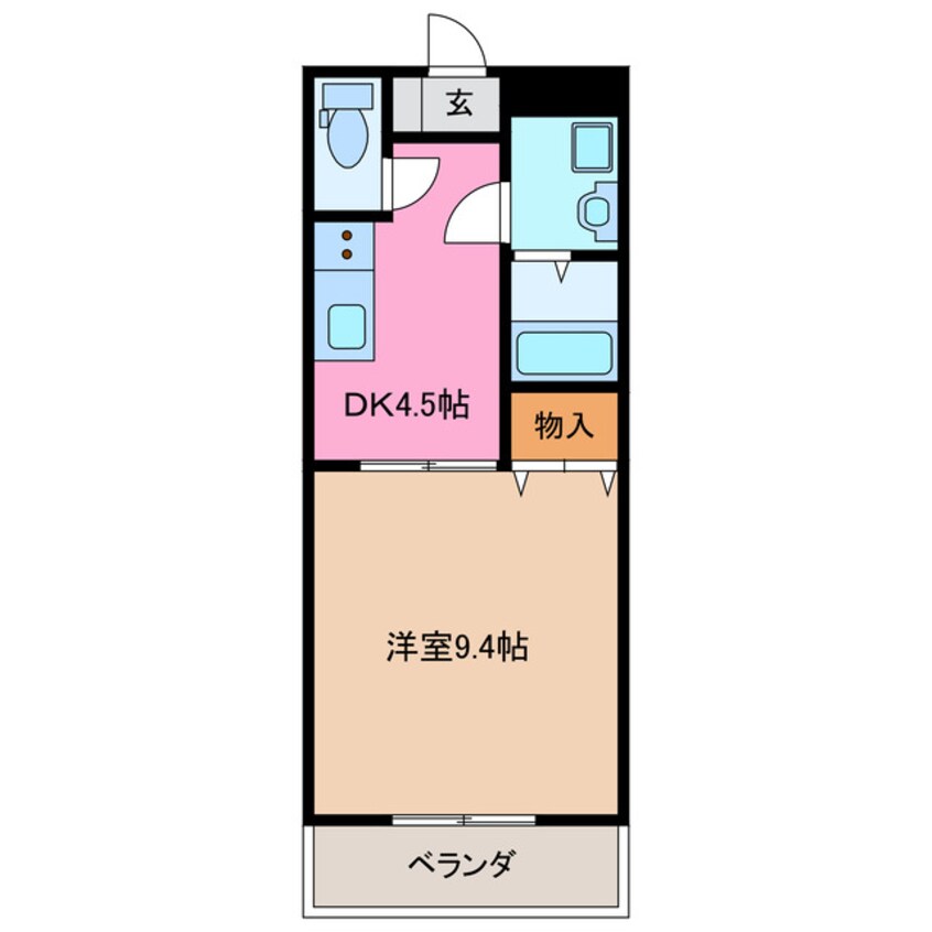 間取図 近鉄名古屋線/塩浜駅 徒歩5分 2階 築22年