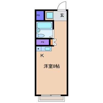 間取図 近鉄名古屋線/海山道駅 徒歩5分 3階 築31年