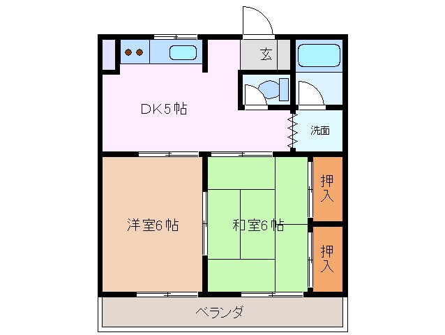 間取り図 四日市あすなろう鉄道内部線/泊駅 徒歩1分 3階 築44年