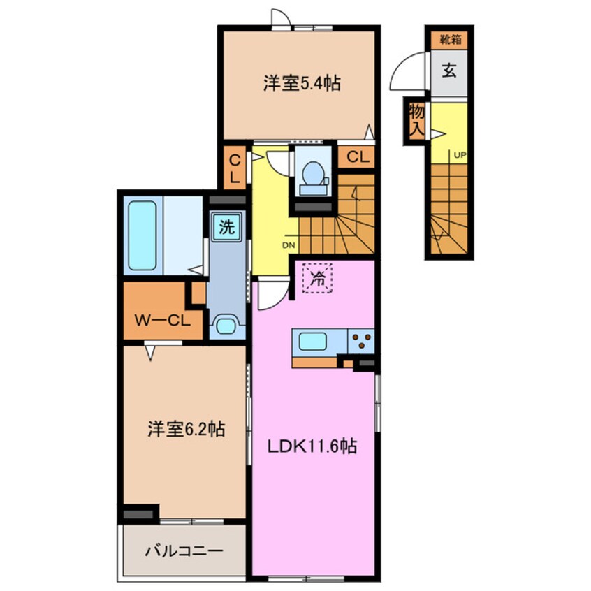 間取図 四日市あすなろう鉄道内部線/南日永駅 徒歩4分 2階 建築中