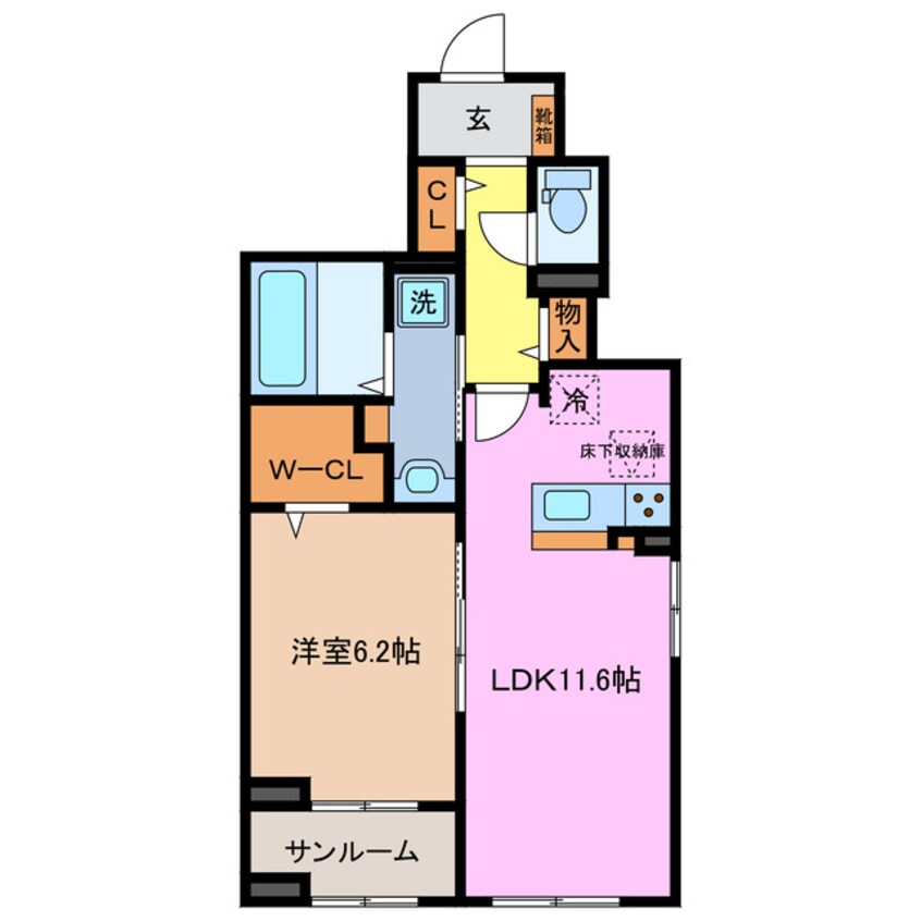 間取図 四日市あすなろう鉄道内部線/南日永駅 徒歩4分 1階 建築中