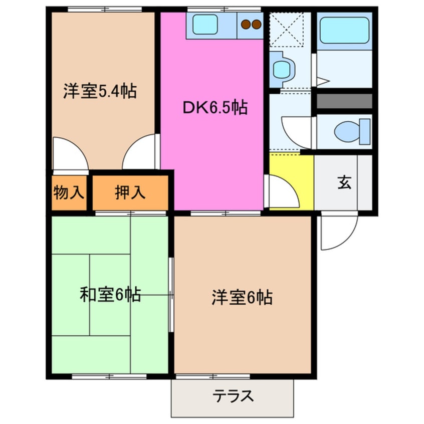 間取図 エントピア高丘