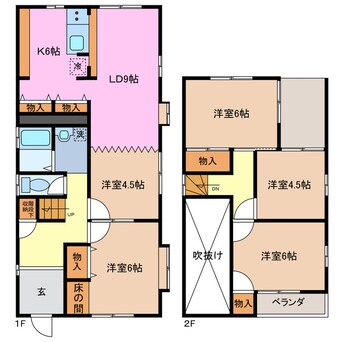 間取図 山本借家