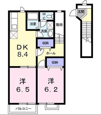 間取図 タートルクレイン　Ｂ棟