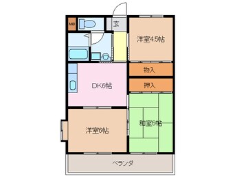 間取図 アベニールＡ