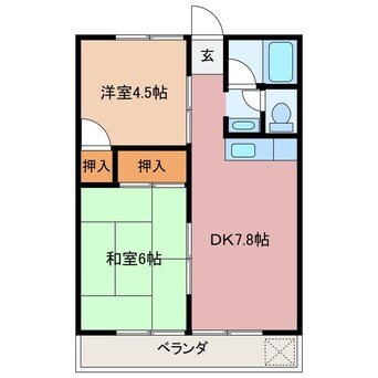 間取図 フォーブル鈴木Ⅰ