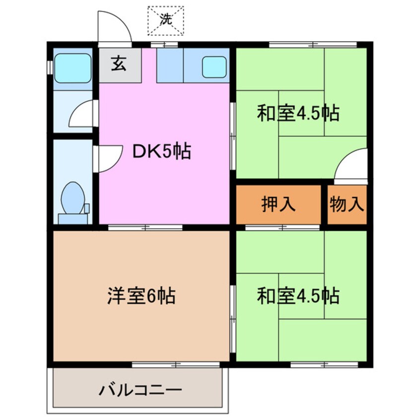 間取図 フォーブル加茂川