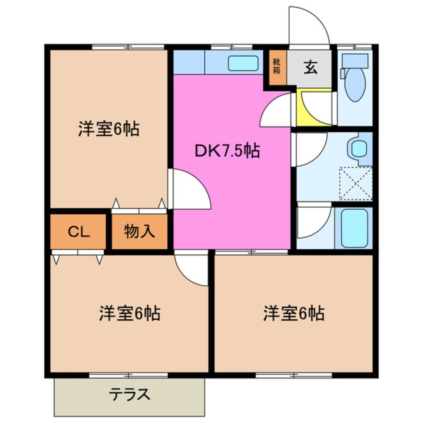 間取図 ウィンドコート明野