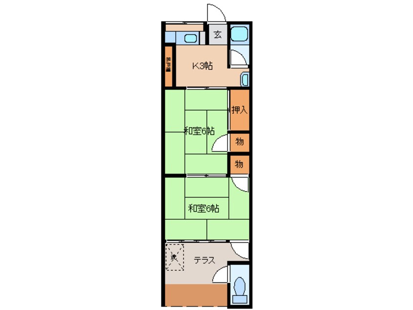 間取図 宮町マンション