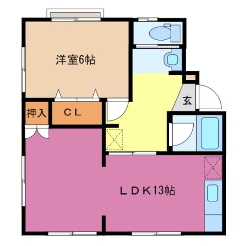 間取図 コーポ南本町