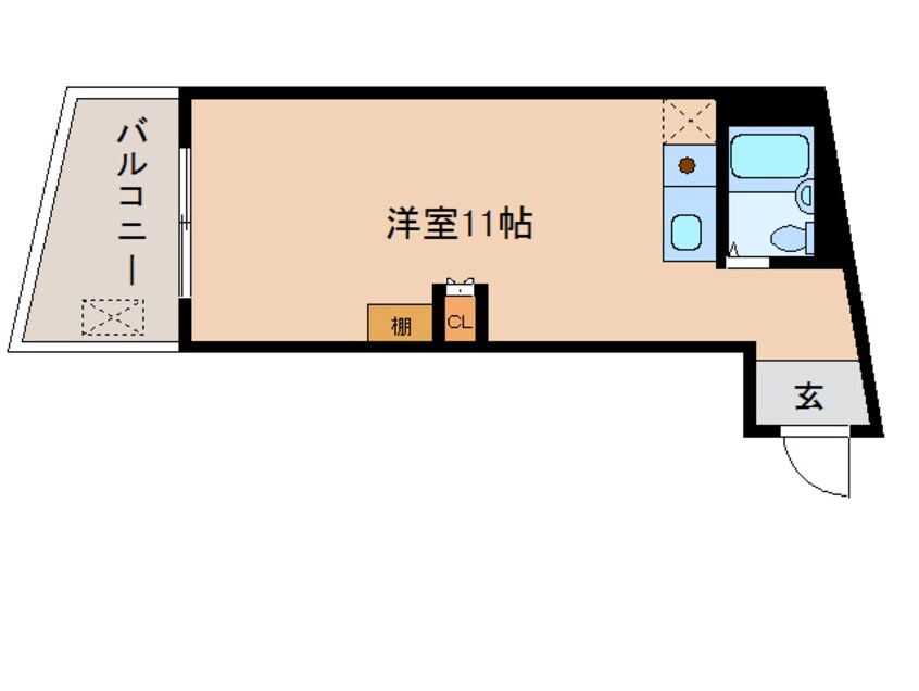 間取図 ファイネスうらのはし