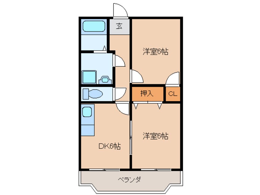 間取図 プレミールＦＵＫＵＩ