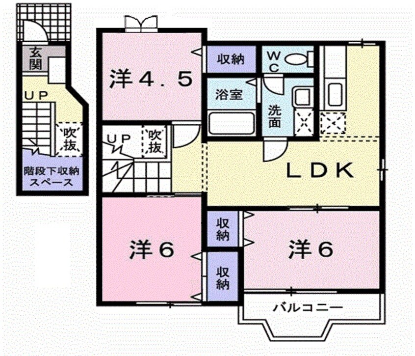 間取図 ソレイユ・ルヴァン　Ａ棟