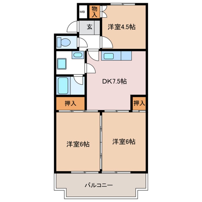 間取図 グリーンハイツ倉田山