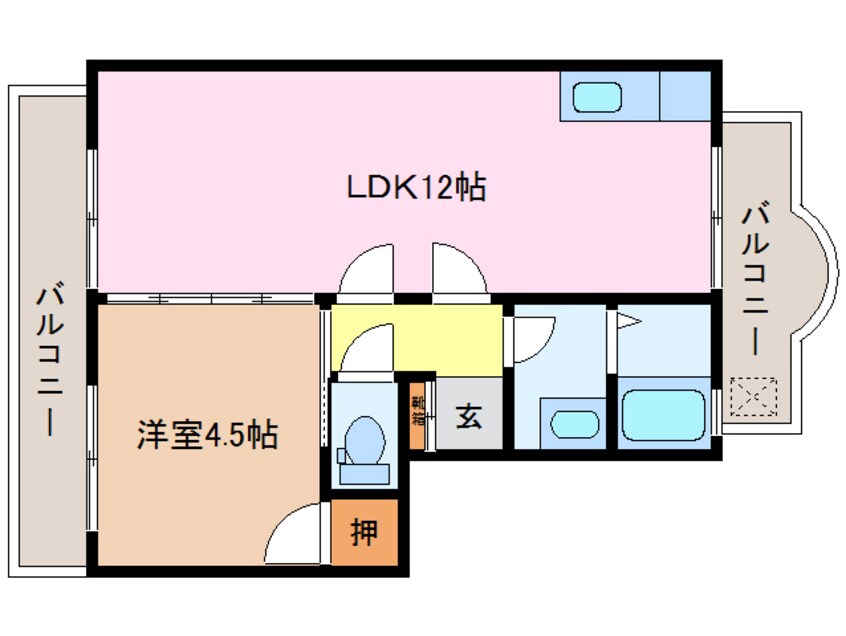 間取図 船江第2ロイヤルマンション