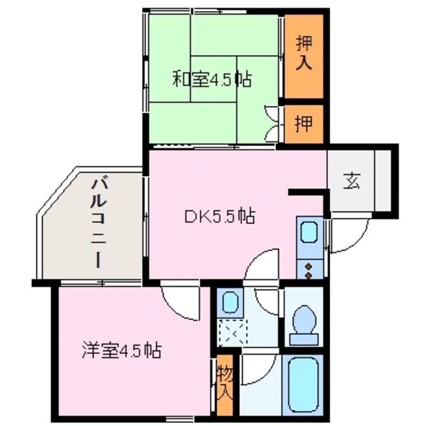 間取図 フジタ鳥羽マンション