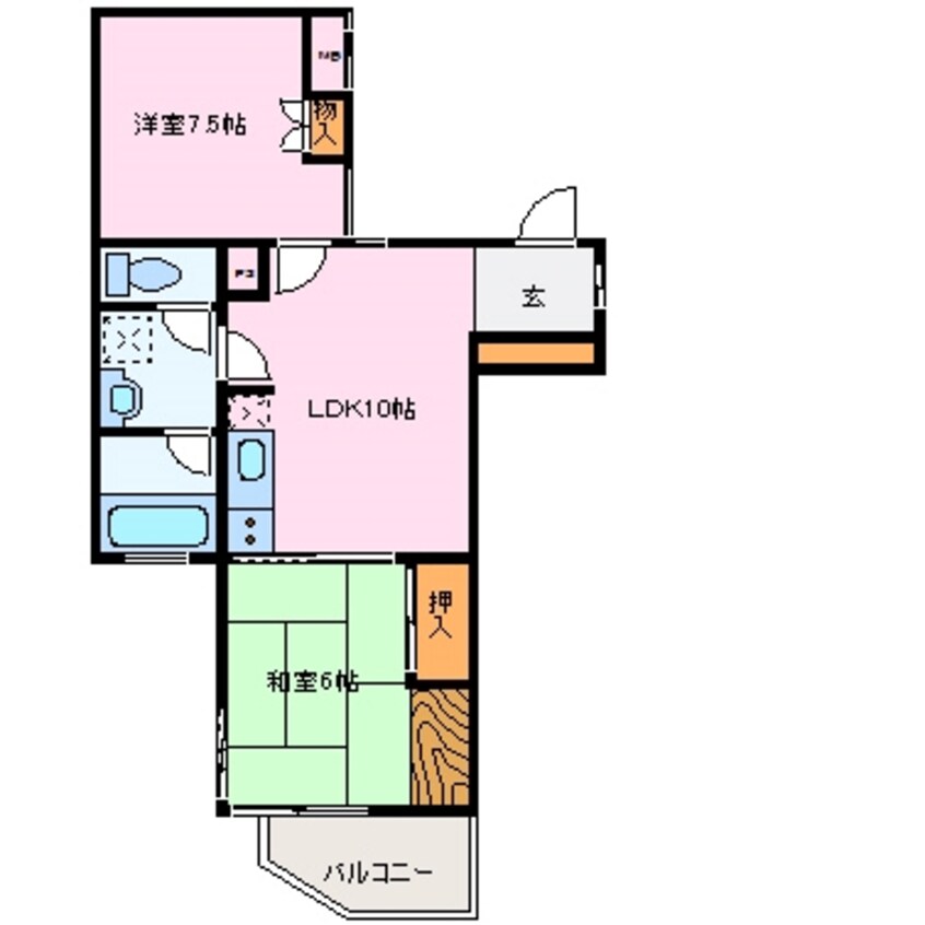 間取図 フジタ第二鳥羽マンション