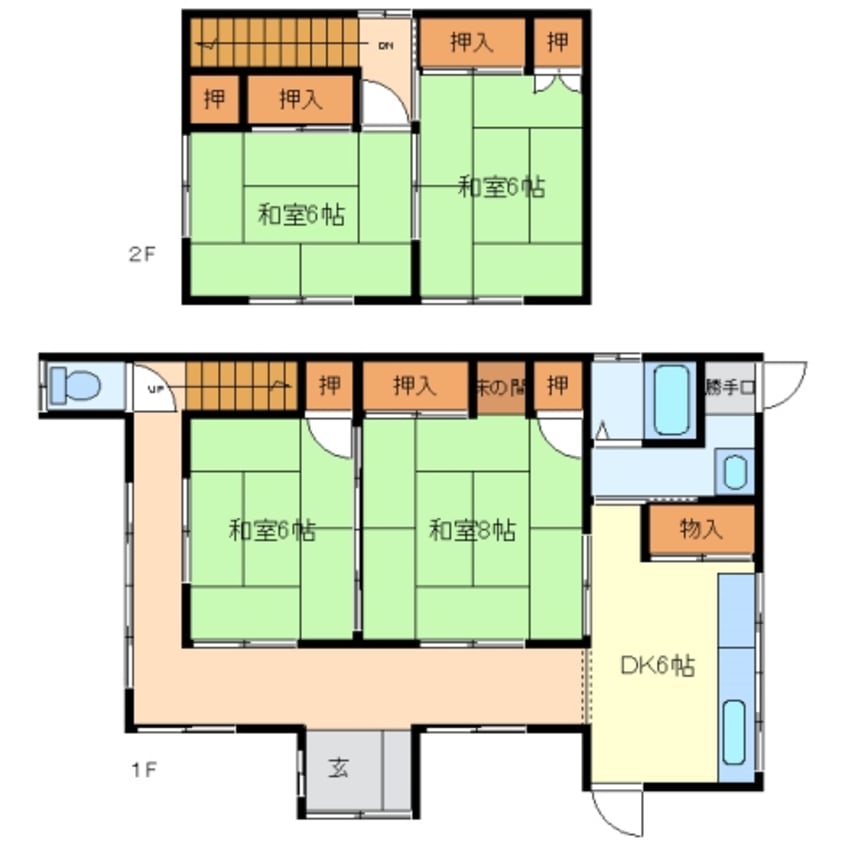 間取図 河崎３丁目貸家