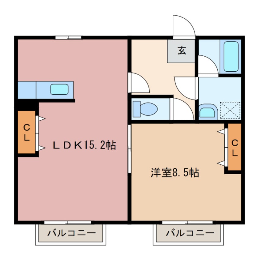 間取図 サニーヒル玉城