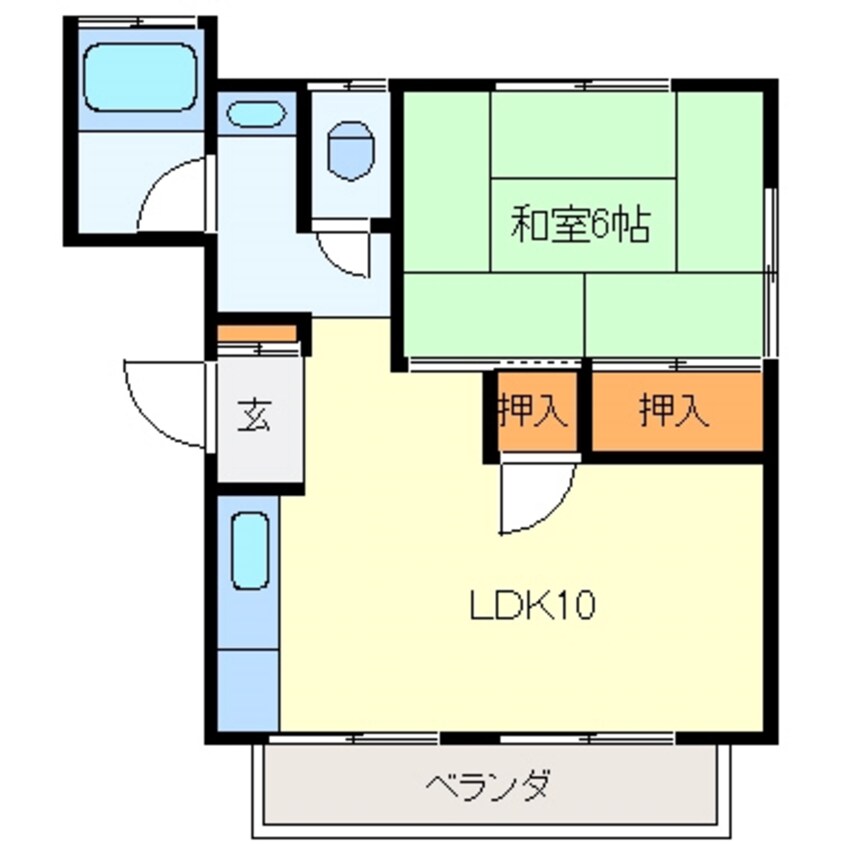 間取図 フレンドリィハギハラ