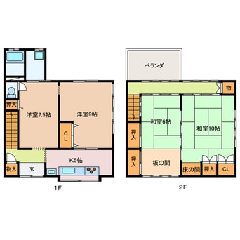 間取図 山本貸家