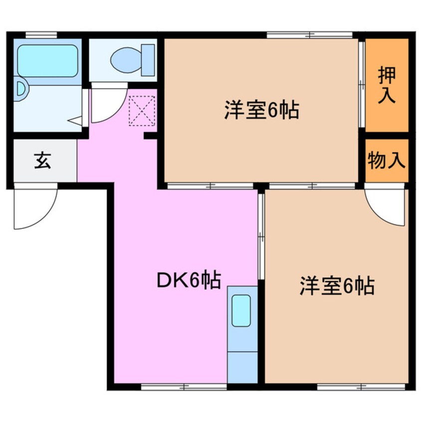 間取図 エスポアール中西Ａ